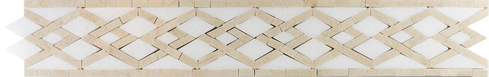 TRELLIS BORDER - CREMA MARFIL THASSOS