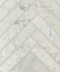 Herringbone - Bianco Carrara Honed