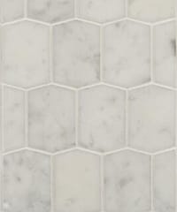Adelaine Hexagon - Bianco Carrara Honed