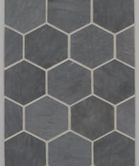 2" Hexagon - Bardiglio Honed