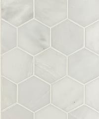 2" Hexagon - Dynasty White Honed