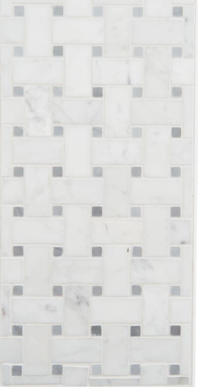 Basketweave - Bianco Carrara/Bardiglio