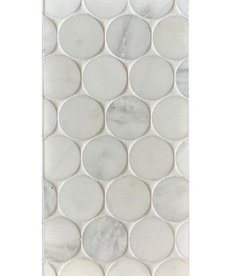 2” Dots Dynasty White Honed